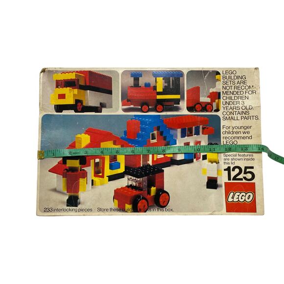 Vintage LEGO Box March 1974 *BOX ONLY No Bricks* Movie TV Prop Compartment - Picture 10 of 12